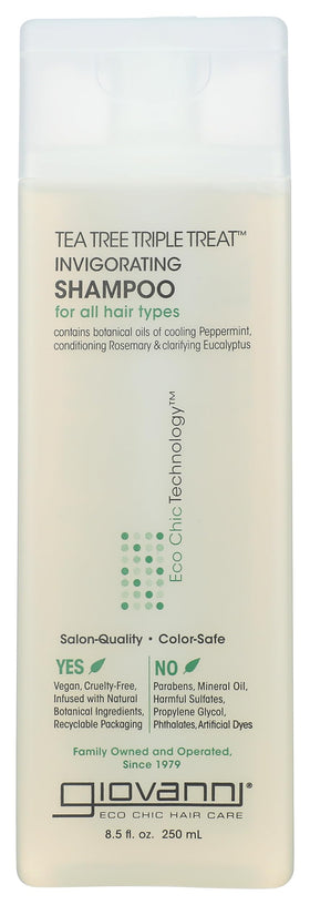 GIOVANNI front bottle showing label and size for easy product identification