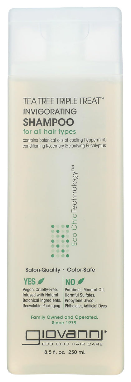 GIOVANNI front bottle showing label and size for easy product identification
