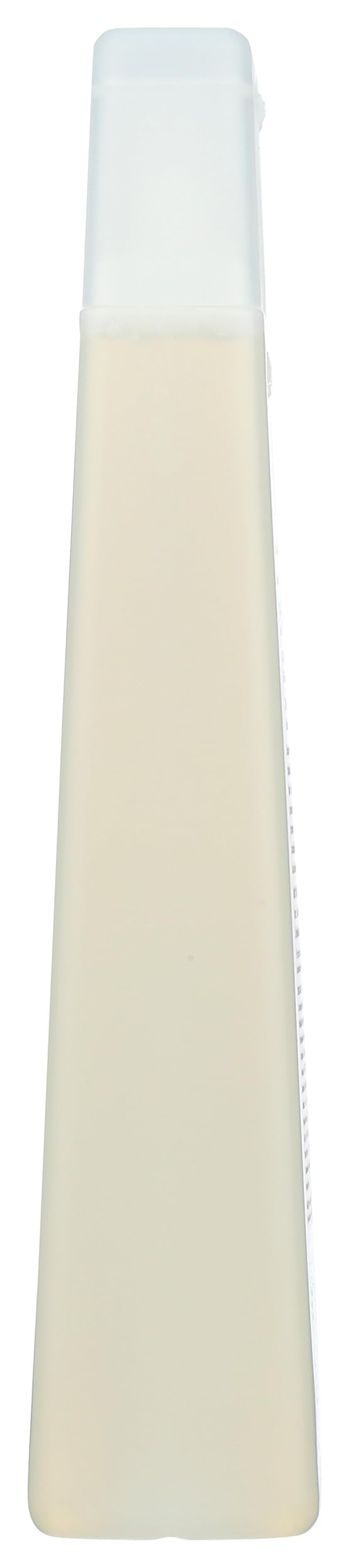 GIOVANNI next to a ruler showing 8.5 oz volume for scale and travel convenience