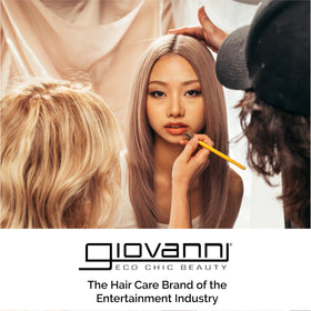 GIOVANNI mist droplet on skin showing lightweight hydrating texture
