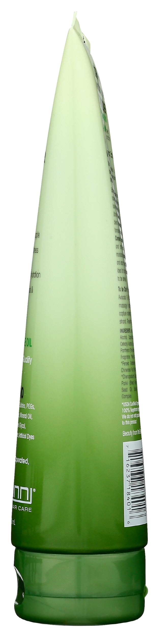 GIOVANNI 8.5 fl oz bottle held in hand to show true size and portability