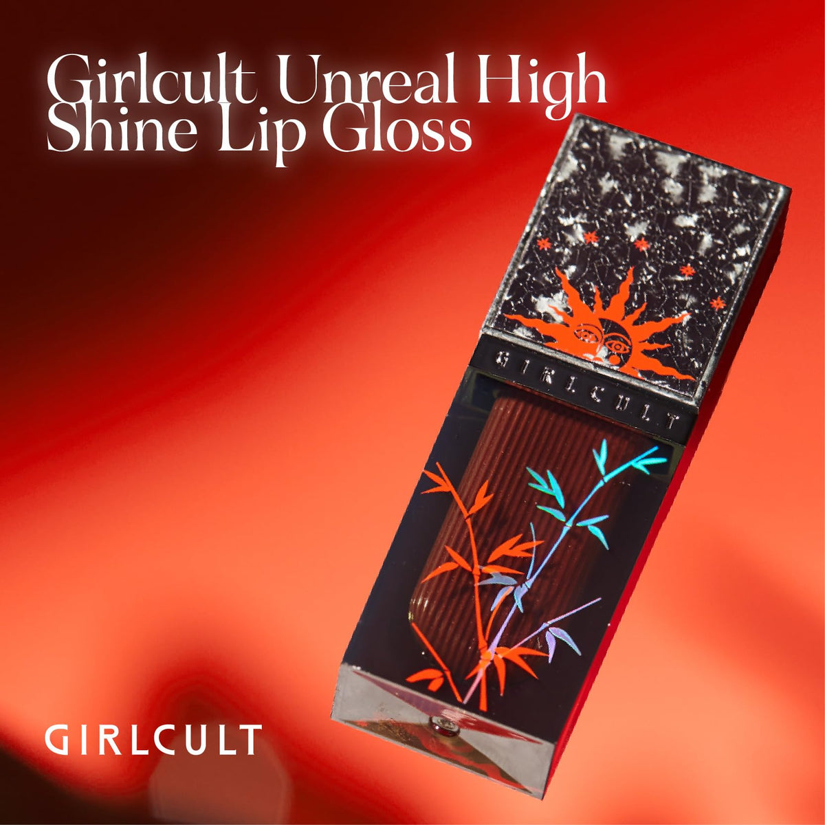 GIRLCULT J79 applied on model lips demonstrating buildable shine and plumping effect