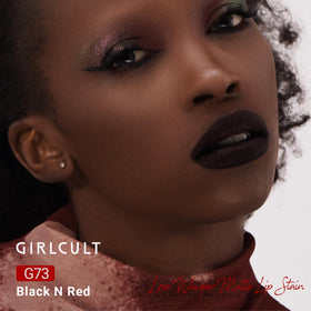 GIRLCULT texture swipe on arm showing velvet mousse finish and buildable color