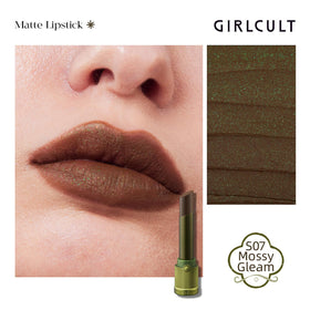 GIRLCULT lipstick bullet closeup highlighting precise tip and texture