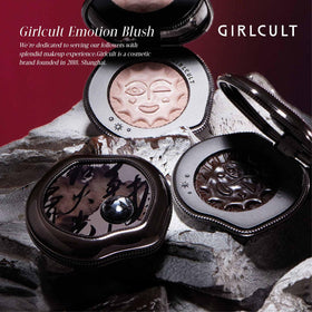 GIRLCULT compact held in hand illustrating size and portability