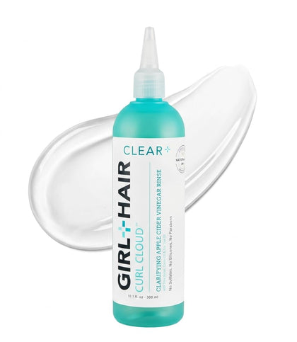 GIRL+HAIR front bottle shot showing product clarity and design benefits