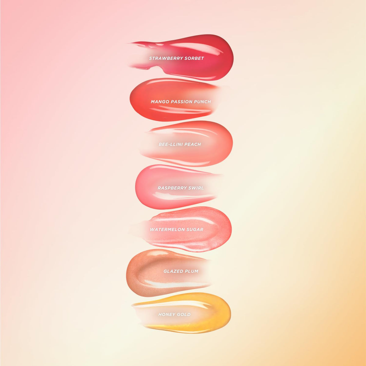 Gisou angled label showing ingredients and natural-derived benefit