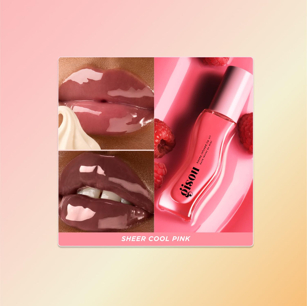 Gisou applicator close-up showing smooth texture and easy, non-sticky glide