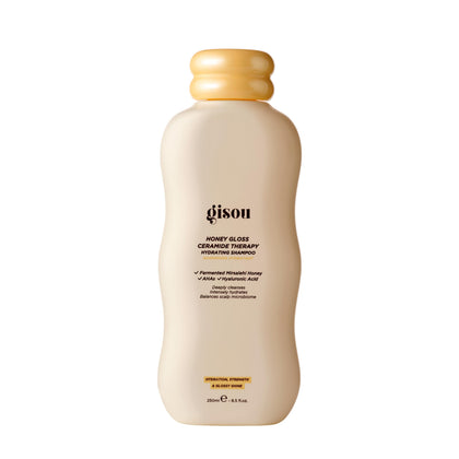 Gisou front bottle shot showing packaging and brand benefit of luxurious hydration