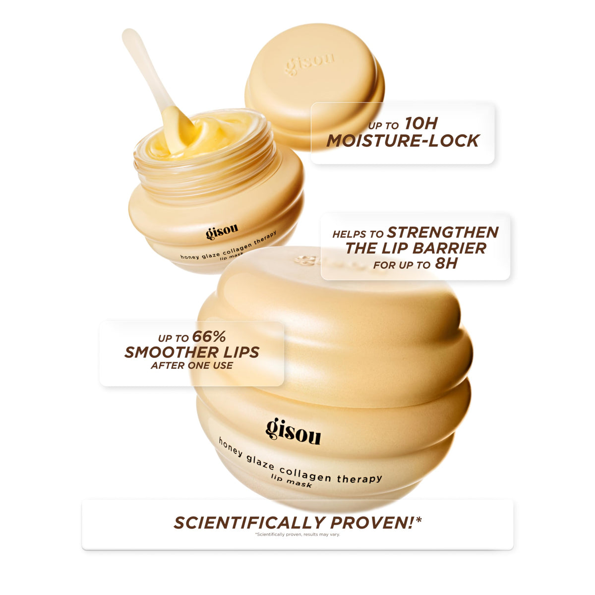 Close-up of Gisou buttery texture highlighting smooth spreadability and comfort