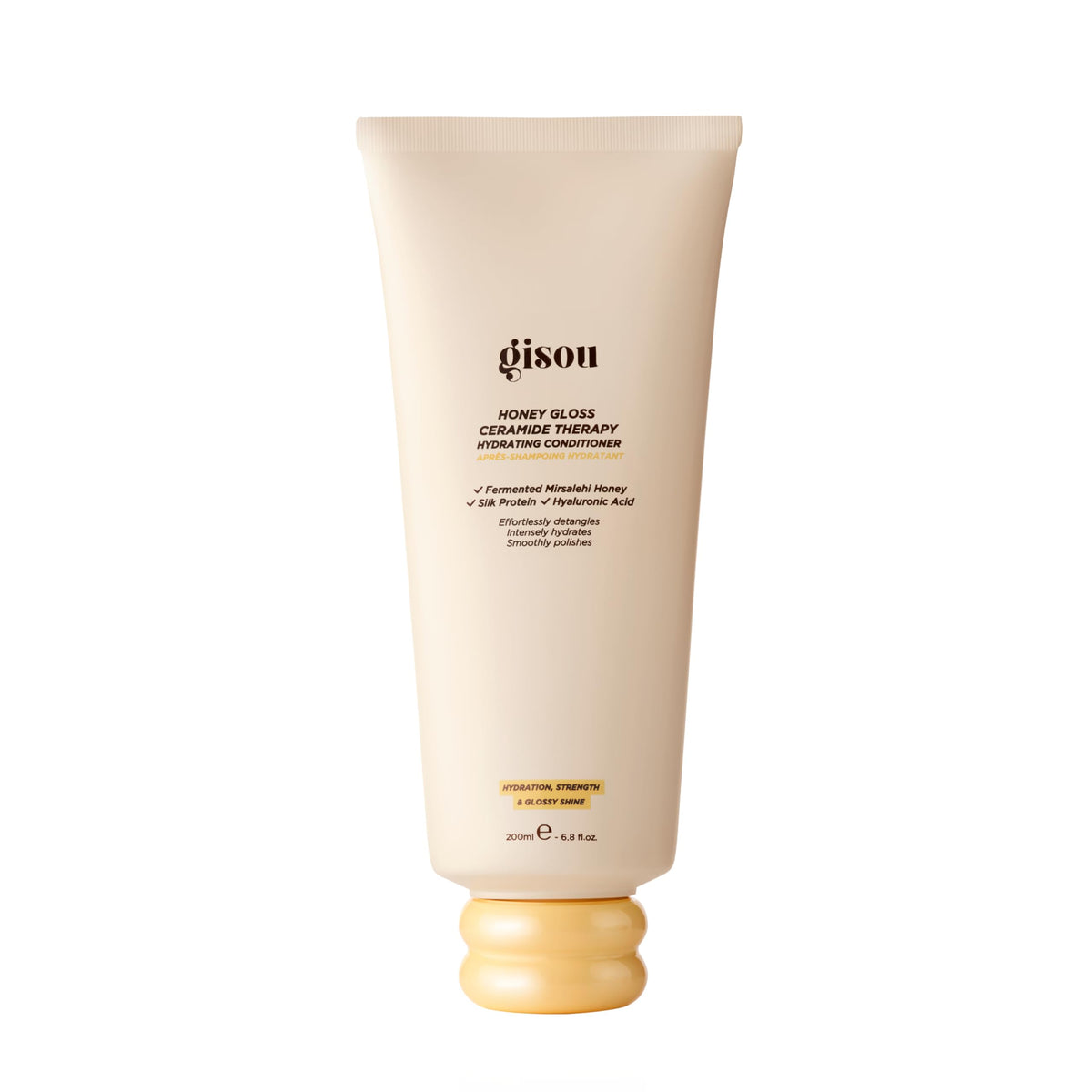 Gisou conditioner front packaging showing product identity and premium look