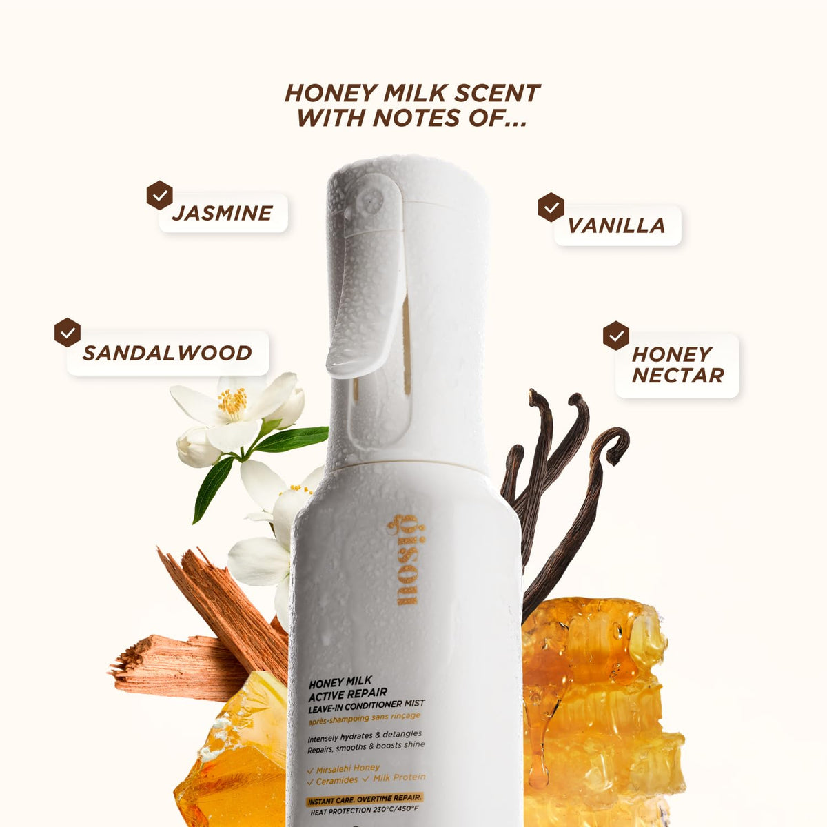 Gisou bottle in hand to show size and easy travel-ready protection
