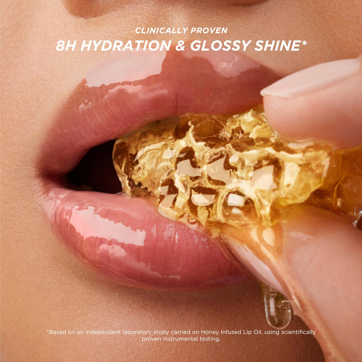 Gisou lip oil shade range display showing several colors and choice flexibility benefit