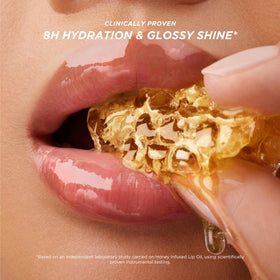 Gisou lip oil shade range display showing several colors and choice flexibility benefit