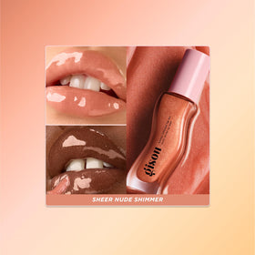 Gisou open applicator with oil texture demonstrating smooth glide
