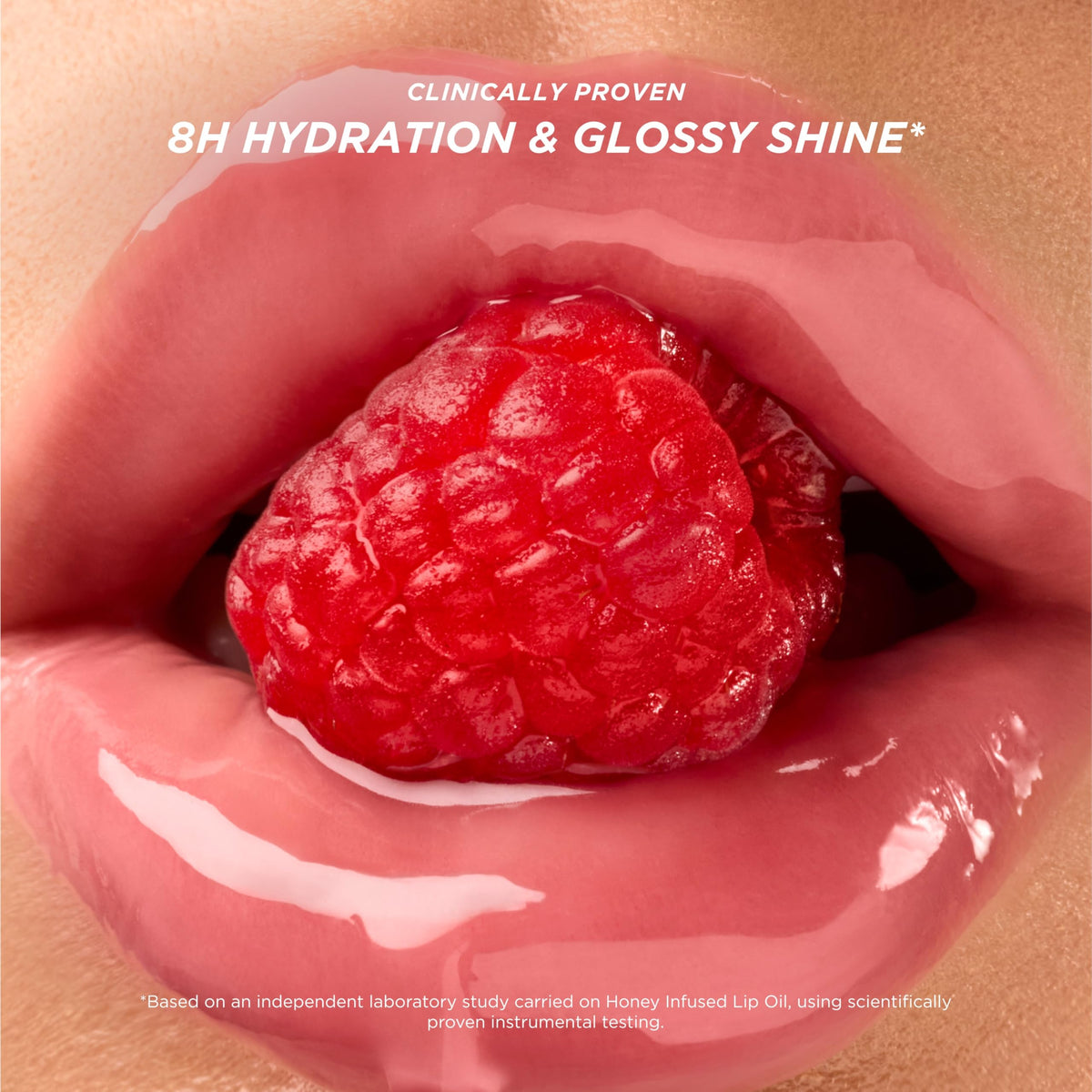 Gisou shade Raspberry Swirl swatch showing true color and luminous finish