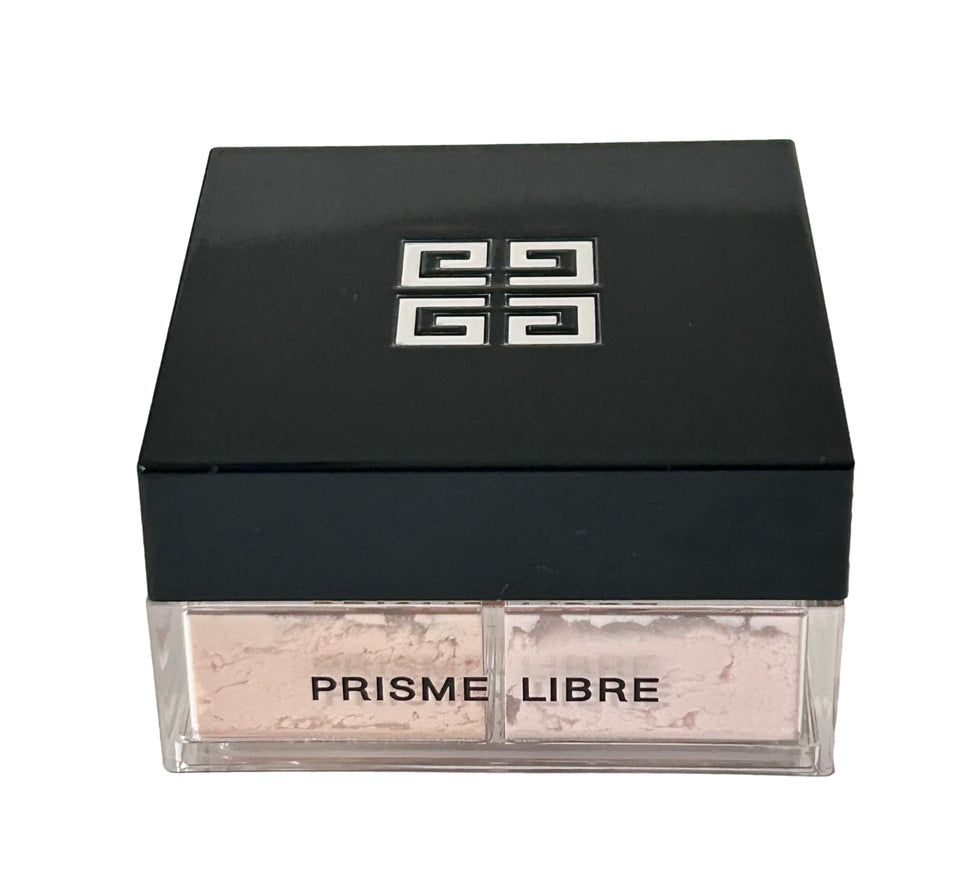 Givenchy Prisme Libre front view showing four 1 g pans and compact design for travel convenience