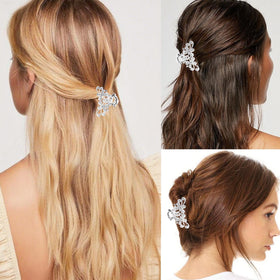 GIYAWA clip worn in half-up hairstyle showcasing instant glam effect