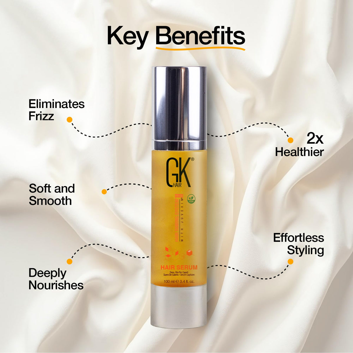 GK HAIR pump dispenser dispensing precise amount for controlled application