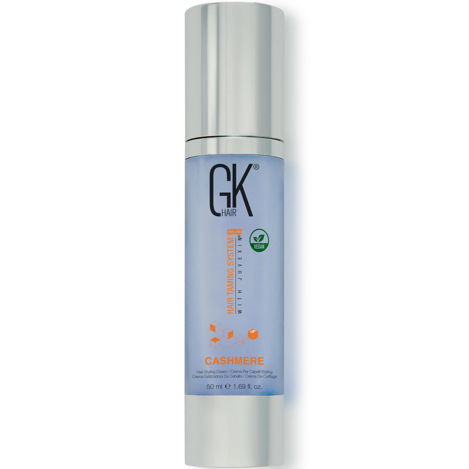 GK HAIR cashmere front packaging showing bottle and branding for easy identification