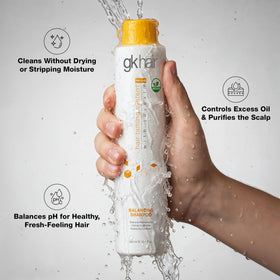 GK HAIR conditioner cream detail showing smooth hydration for softness