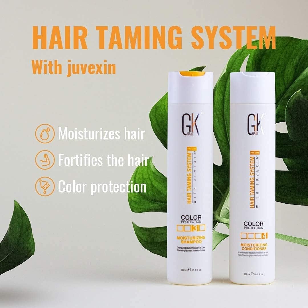 GK HAIR conditioner cream texture demonstrating rich hydration