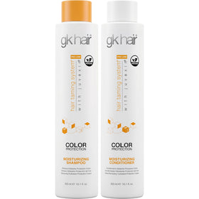 GK HAIR front packaging showing keratin set and color protection