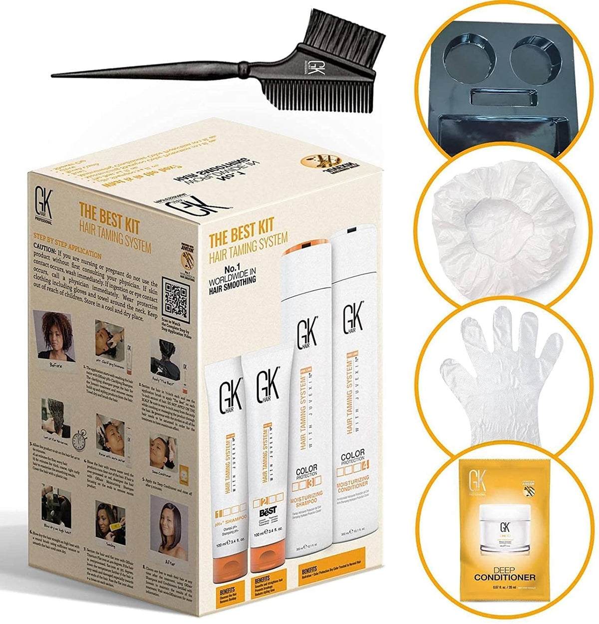 GK HAIR application in hand demonstrating controlled application and efficient coverage