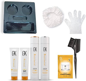 GK HAIR front packaging showing the 300ml consumer box kit for easy at-home smoothing