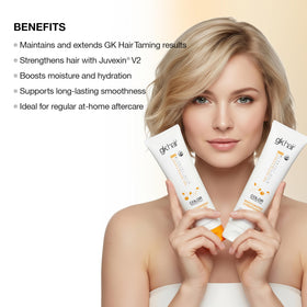 GK HAIR aloe vera and parkia butter ingredients visual promoting hydration benefits