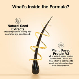 GK HAIR application in hand illustrating easy dose control and targeted use