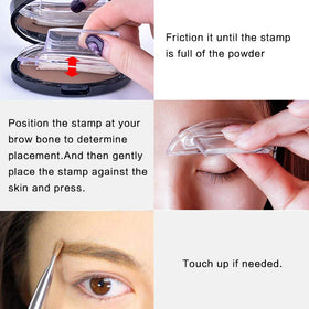 GL-Turelifes stamped brows on model showing natural, time-saving result