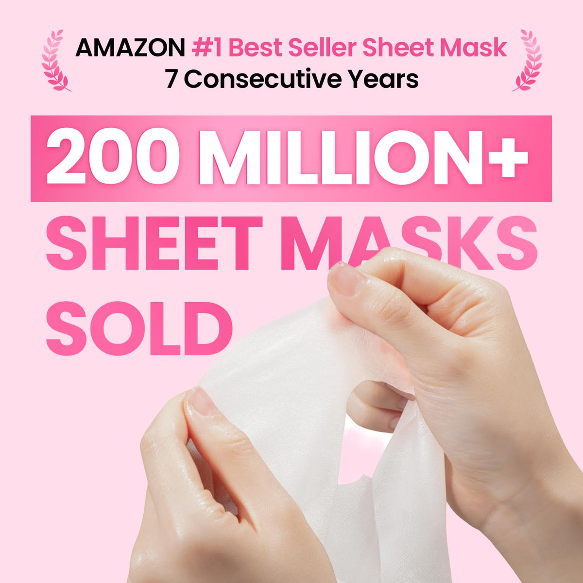 GLAM UP single mask packet displayed to show convenience and portability