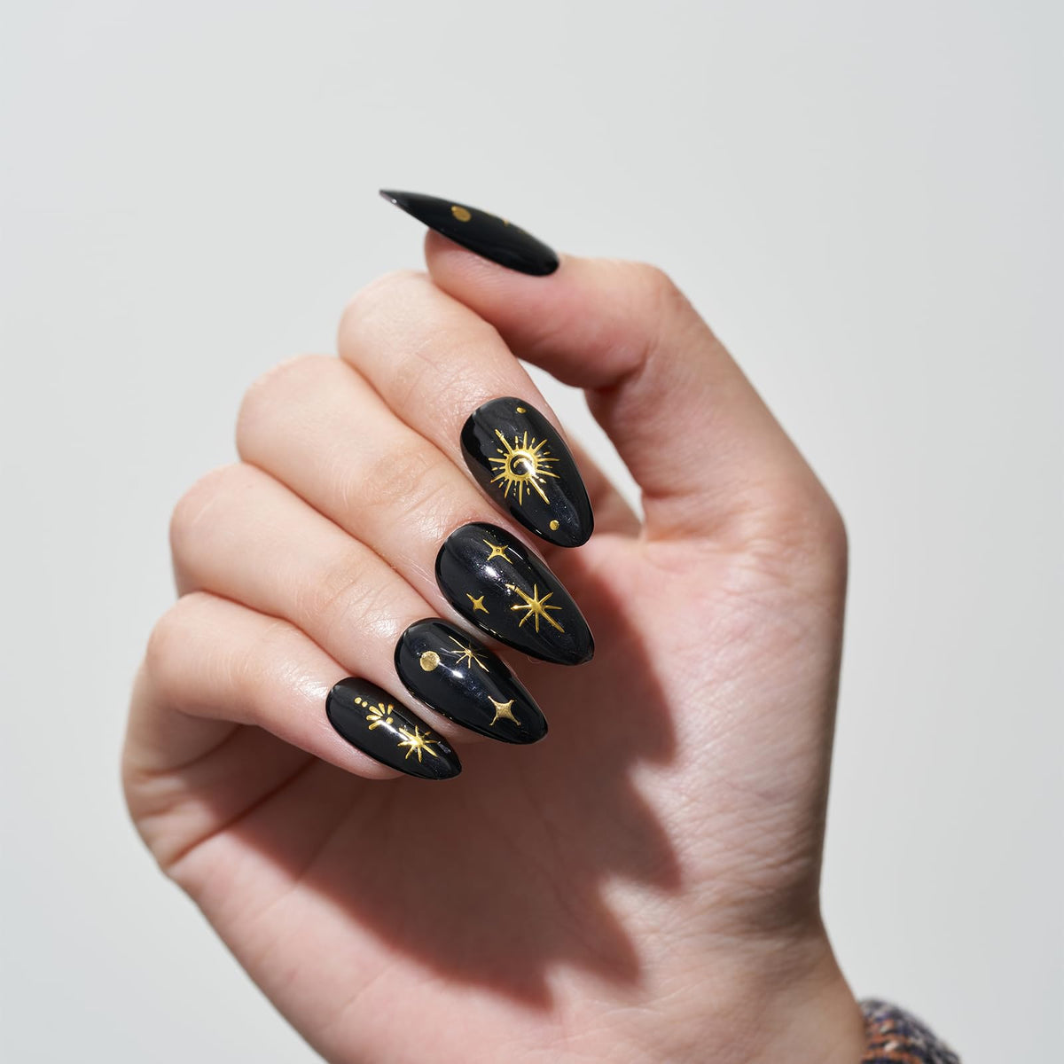 GLAMERMAID nails applied on hand demonstrating quick at-home finish benefit