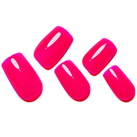 GLAMERMAID close-up of UV jelly finish revealing glossy salon shine