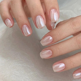 GLAMERMAID close-up of mirror chrome sheen highlighting salon-like glossy finish