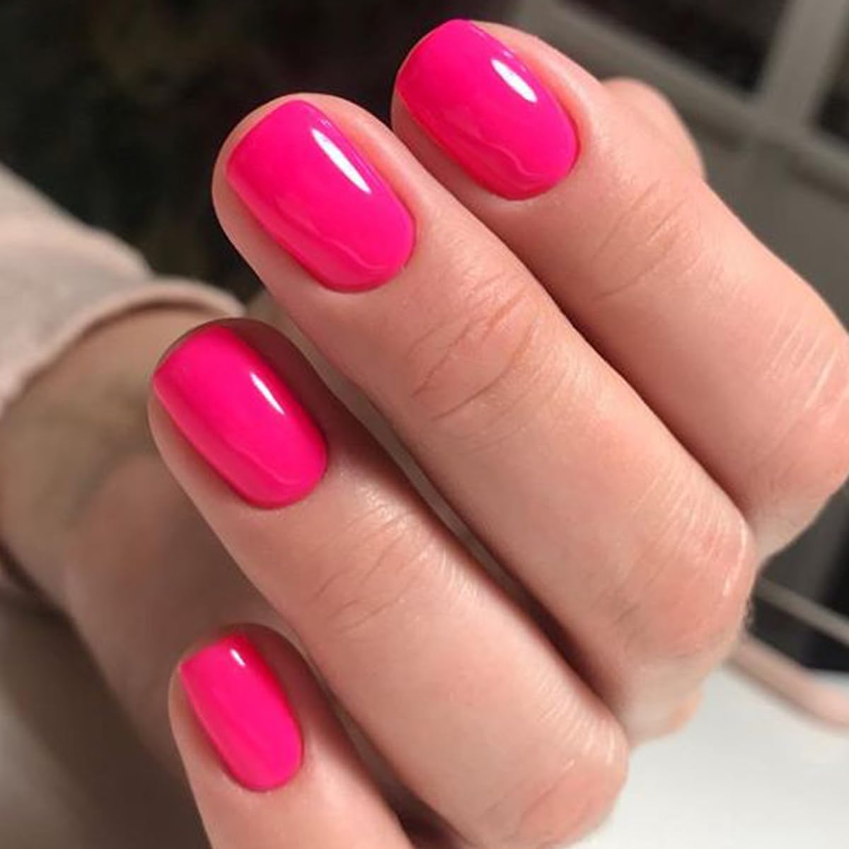 GLAMERMAID front packaging showing bright hot pink jelly nails and instant salon look