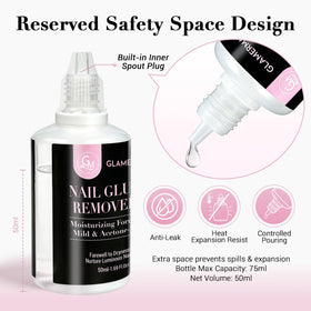 GLAMERMAID product in use lifting a press-on nail with minimal force benefit
