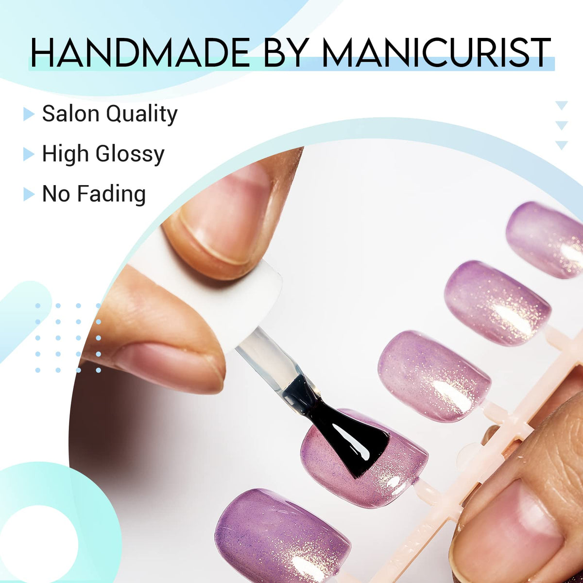 GLAMERMAID lifestyle shot with outfit showing fashion-ready manicure confidence