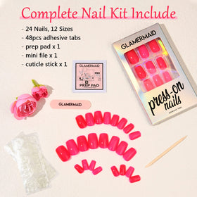 GLAMERMAID evening look showcasing polished nails for special occasions