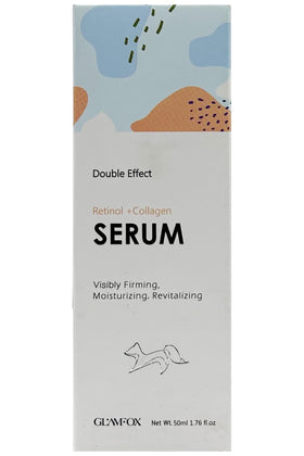 GlamFox serum texture close-up illustrating lightweight absorption and smooth finish