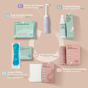 Glamommy peri bottle close-up for gentle rinsing and hygiene support