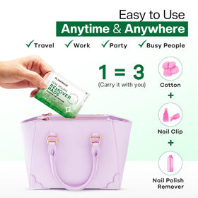 Glamonade cleaned nails after use showing smooth, nourished appearance