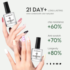 Glamonade application in use on nails for salon-quality manicure