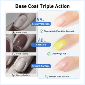 Glamonade before and after nails showing reduced chipping benefit