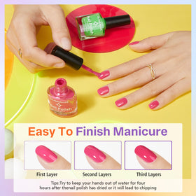 Glamonade color wheel layout illustrating complementary neon combinations