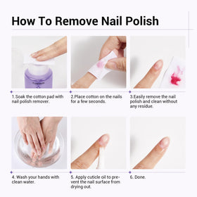 Glamonade on a bathroom vanity staged for at-home nail removal routine