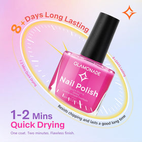 Glamonade manicure in use at a festival highlighting bold long-lasting color