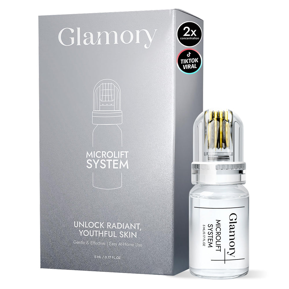 Glamory front packaging showing the kit and benefits for easy storage