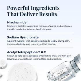 Glamory label and kit contents displayed for clear ingredient pairing